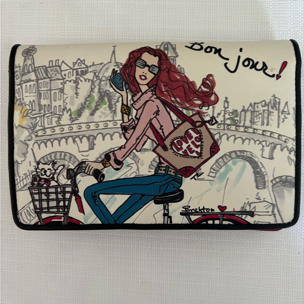 Leather Brighton Fashionista Bon Jour organizer